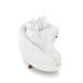 Sofá Living 3 Lugares 265cm Pés Madeira Morales com Almofadas Bouclê Off White G52 - Gran Belo