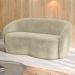 Sofá Living Decorativo 160cm 2 Lugares Íbis Encosto Fixo Veludo Bege G33 - Gran Belo