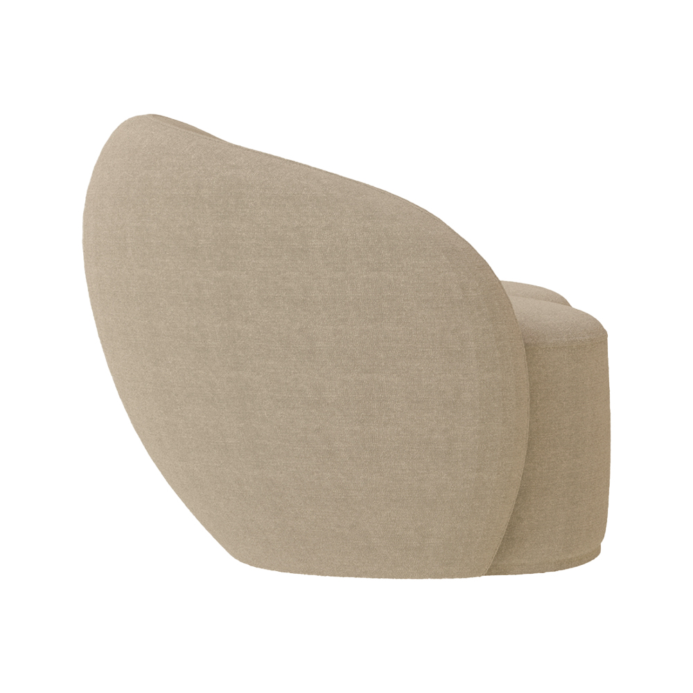 Sofá Living Decorativo 180cm 2 Lugares Íbis Encosto Fixo Bouclê Bege G33 - Gran Belo