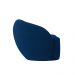 Sofá Living Decorativo 180cm 2 Lugares Íbis Encosto Fixo Veludo Azul Marinho G33 - Gran Belo