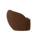 Sofá Living Decorativo 180cm 2 Lugares Íbis Encosto Fixo Veludo Marrom G33 - Gran Belo