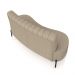 Sofá Living Decorativo 2 Lugares 1,35M Katara Pés de Ferro Bouclê Bege G33 - Gran Belo