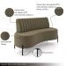 Sofá Living Decorativo 2 Lugares 1,35M Katara Pés de Ferro Veludo Castor G33 - Gran Belo