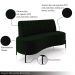 Sofá Living Decorativo 2 Lugares 1,35M Katara Pés de Ferro Veludo Verde G33 - Gran Belo