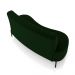 Sofá Living Decorativo 2 Lugares 1,35M Katara Pés de Ferro Veludo Verde G33 - Gran Belo