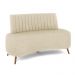 Sofá Living Decorativo 2 Lugares 1,60M Katara Bege Linho G33 - Gran Belo