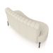 Sofá Living Decorativo 2 Lugares 1,60M Katara Pés de Ferro Bouclê Off White G33 - Gran Belo