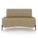 Sofá Living Decorativo 2 Lugares 1,60M Katara Pés de Ferro Linho Bege G33 - Gran Belo