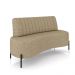 Sofá Living Decorativo 2 Lugares 1,60M Katara Pés de Ferro Linho Bege G33 - Gran Belo