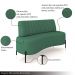Sofá Living Decorativo 2 Lugares 1,60M Katara Pés de Ferro Linho Rústico Verde G33 - Gran Belo