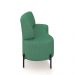 Sofá Living Decorativo 2 Lugares 1,60M Katara Pés de Ferro Linho Rústico Verde G33 - Gran Belo