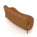 Sofá Living Decorativo 2 Lugares 1,60M Katara Pés de Ferro PU Caramelo G33 - Gran Belo
