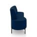Sofá Living Decorativo 2 Lugares 1,60M Katara Pés de Ferro Veludo Azul G33 - Gran Belo