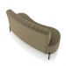 Sofá Living Decorativo 2 Lugares 1,60M Katara Pés de Ferro Veludo Castor G33 - Gran Belo