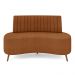 Sofá Living Decorativo 2 Lugares 1,60M Katara Terracota Bouclê G33 - Gran Belo