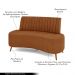 Sofá Living Decorativo 2 Lugares 1,60M Katara Terracota Bouclê G33 - Gran Belo