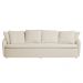 Sofá Living Sala de Estar Toscana 270cm 3 Lugares Veludo Luxo Off White G92 - Gran Belo