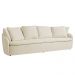 Sofá Living Sala de Estar Toscana 270cm 3 Lugares Veludo Luxo Off White G92 - Gran Belo