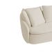Sofá Living Sala de Estar Toscana 270cm 3 Lugares Veludo Luxo Off White G92 - Gran Belo
