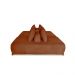 Sofá Modulado 6 Lugares com Almofadas Soltas Pés Madeira Maciça 440cm Homer Bouclê Terracota G63 - Gran Belo