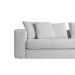 Sofá Modulado Sala de Estar Trento 216cm com Almofadas Soltas Linho Cinza G92 - Gran Belo