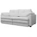 Sofá Retrátil 2 Lugares Bipartido Sala de Estar Piece 175cm Couro Branco G58 - Gran Belo