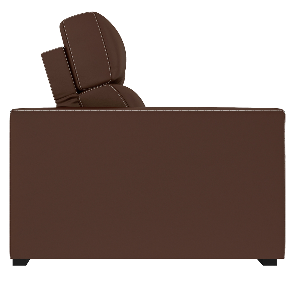 Sofá Retrátil 204cm Nero Couro Marrom G52 - Gran Belo