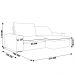 Sofá Retrátil 214 cm Sala de Estar Gabi Suede Azul Marinho G52 - Gran Belo