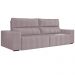 Sofá Retrátil 214 cm Sala de Estar Leonel Suede Rosê G52 - Gran Belo