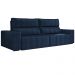 Sofá Retrátil 254 cm Sala de Estar Leonel Suede Azul Marinho G52 - Gran Belo