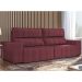 Sofá Retrátil 254 cm Sala de Estar Leonel Suede Bordô G52 - Gran Belo