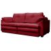 Sofá Retrátil 3 Lugares Bipartido Sala de Estar Piece 215cm Couro Vermelho - Gran Belo