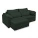 Sofá Retrátil Elétrico Sala de Estar Nolan Bipartido 175cm Conforto Premium em Couro Verde G58 - Gran Belo
