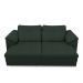 Sofá Retrátil Elétrico Sala de Estar Nolan Bipartido 175cm Conforto Premium em Couro Verde G58 - Gran Belo