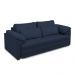 Sofá Retrátil Elétrico Sala de Estar Nolan Bipartido 250cm Conforto Premium em Couro Azul Marinho G58 - Gran Belo
