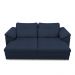 Sofá Retrátil Elétrico Sala de Estar Nolan Bipartido 250cm Conforto Premium em Couro Azul Marinho G58 - Gran Belo