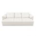 Sofá Retrátil Elétrico Sala de Estar Nolan Bipartido 257cm Conforto Premium em Couro Branco G58 - Gran Belo