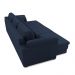 Sofá Retrátil Elétrico Sala de Estar Nolan Bipartido 332cm Conforto Premium em Couro Azul Marinho G58 - Gran Belo