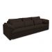 Sofá Retrátil Elétrico Sala de Estar Nolan Bipartido 332cm Conforto Premium em Couro Marrom G58 - Gran Belo