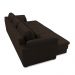 Sofá Retrátil Elétrico Sala de Estar Nolan Bipartido 332cm Conforto Premium em Couro Marrom G58 - Gran Belo