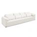 Sofá Retrátil Elétrico Sala de Estar Nolan Bipartido 339cm Conforto Premium em Couro Branco G58 - Gran Belo