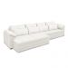 Sofá Retrátil Elétrico Sala de Estar Nolan Bipartido 414cm Conforto Premium em Couro Branco G58 - Gran Belo