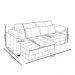 Sofá Retrátil Manual Sala de Estar Nolan Bipartido 215cm Conforto Premium em Couro Caramelo G58 - Gran Belo