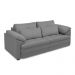 Sofá Retrátil Manual Sala de Estar Nolan Bipartido 215cm Conforto Premium em Couro Cinza G58 - Gran Belo