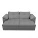 Sofá Retrátil Manual Sala de Estar Nolan Bipartido 250cm Conforto Premium em Couro Cinza G58 - Gran Belo
