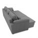 Sofá Retrátil Manual Sala de Estar Nolan Bipartido 297cm Conforto Premium em Couro Cinza G58 - Gran Belo