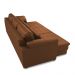 Sofá Retrátil Manual Sala de Estar Nolan Bipartido 332cm Conforto Premium em Couro Caramelo G58 - Gran Belo