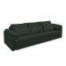 Sofá Retrátil Manual Sala de Estar Nolan Bipartido 332cm Conforto Premium em Couro Verde G58 - Gran Belo