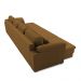 Sofá Retrátil Manual Sala de Estar Nolan Bipartido 379cm Conforto Premium em Couro Mel G58 - Gran Belo