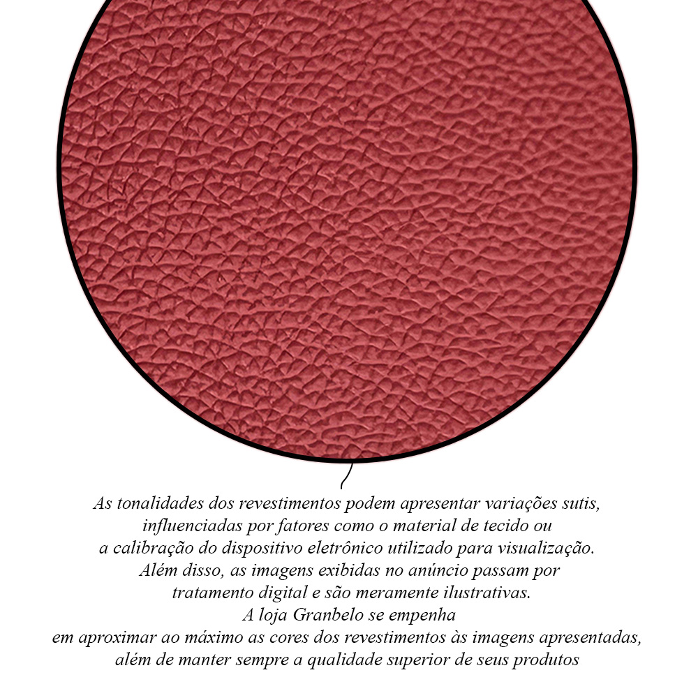 Sofá Retrátil Manual Sala de Estar Nolan Bipartido 379cm Conforto Premium em Couro Vermelho G58 - Gran Belo
